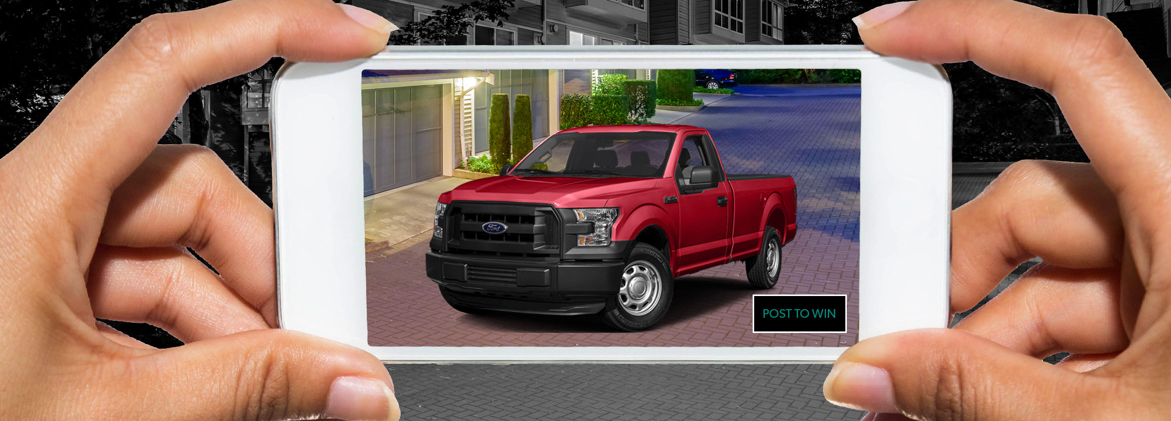 Augmented Reality Truck In Driveway
